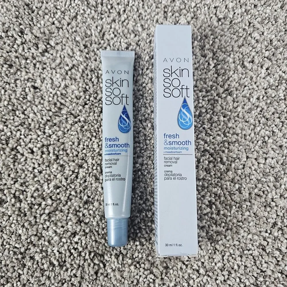 Avon Skin So Soft Fresh & Smooth Facial Hair Removal Cream 1 fl oz - NEW!